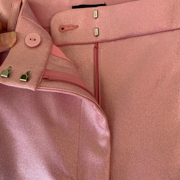 High waisted pink shimmer shorts - Picture 6 of 9